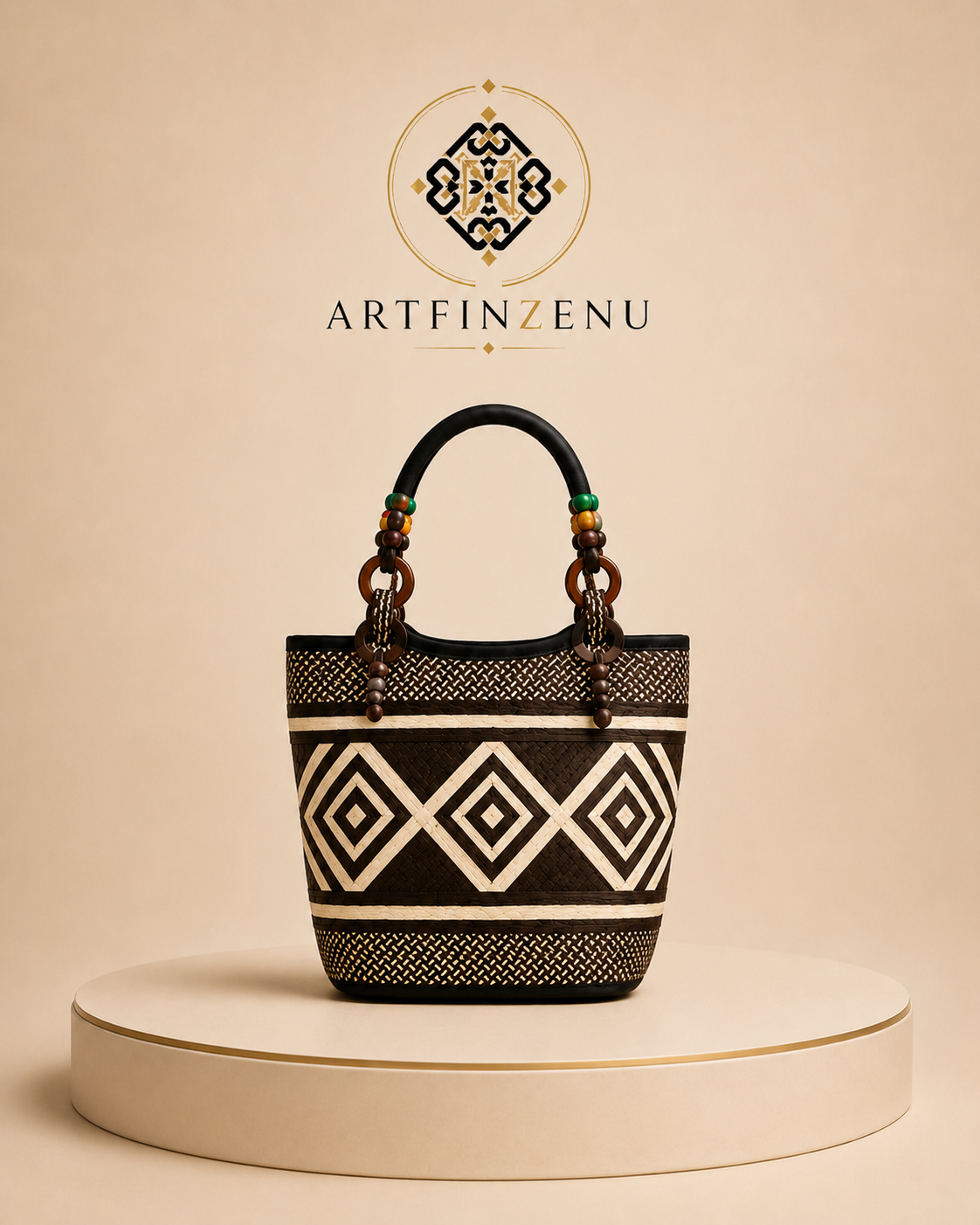 Tote Rombos Blanco y Negro