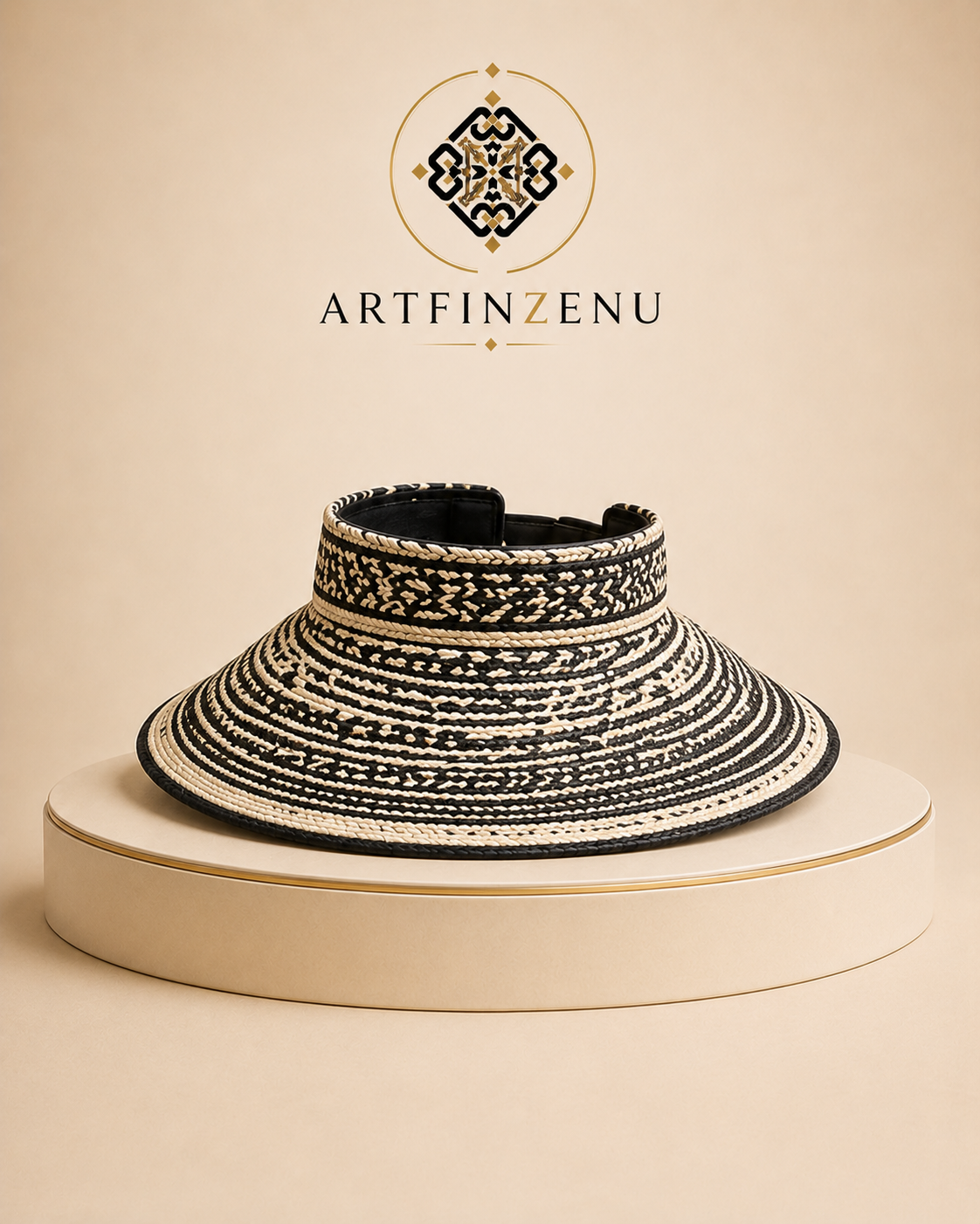 Visera Crudo y Negro